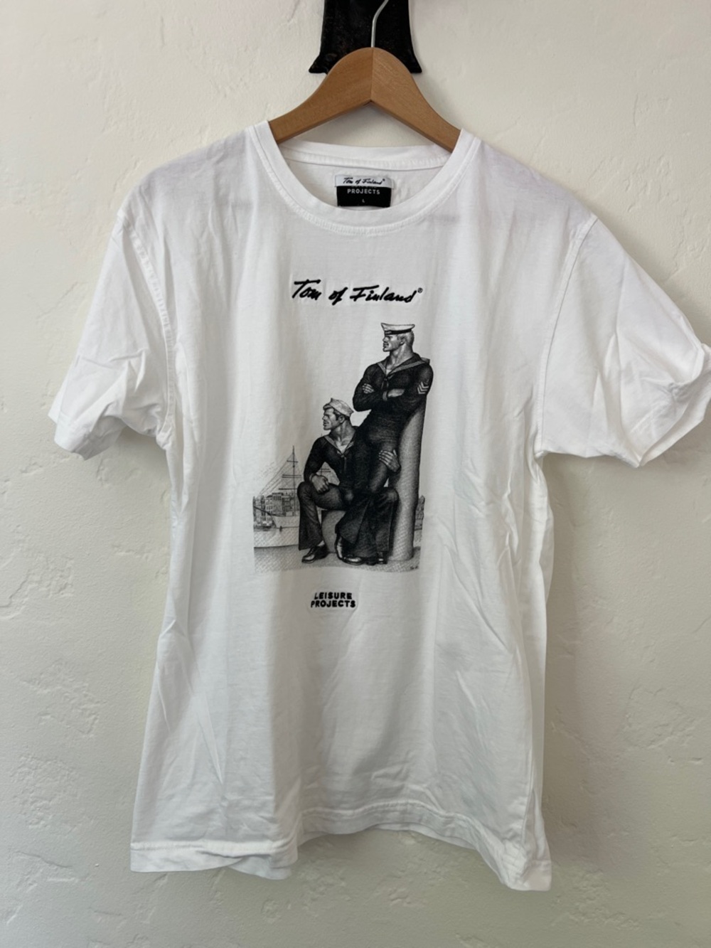 Tom of Finland White Graphic Tee - Leisure Projects